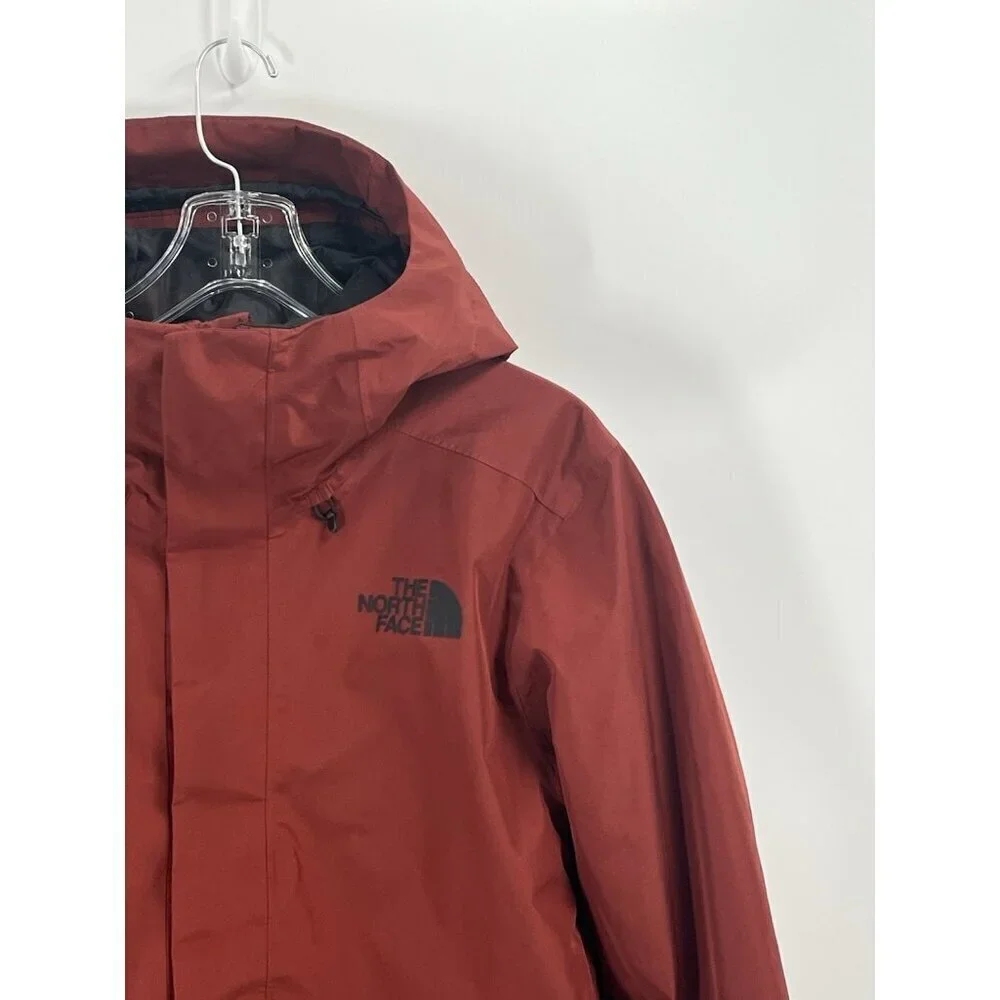 The North Face Men’s Clement Triclimate Jacket Red Brown Sz Small Shell Only